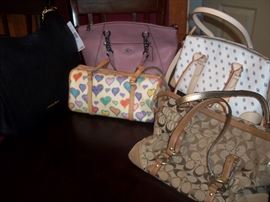 m kors (new),dooney,coach bags