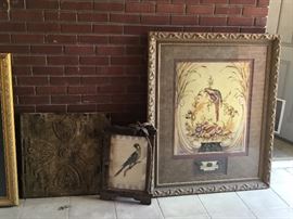 Lots of beautiful framed pictures and art