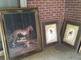 Lots of beautiful framed pictures and art