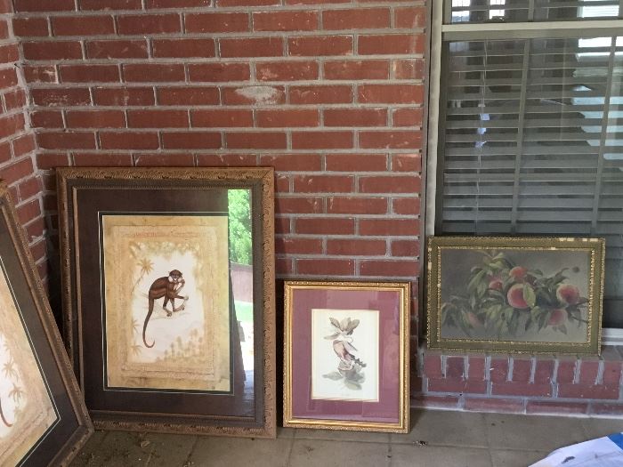 Lots of beautiful framed pictures and art