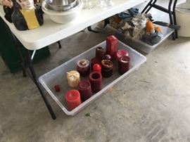 Candles in garage