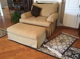 Oversized chair & ottoman