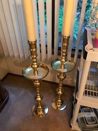 very big brass candle abras SOLD