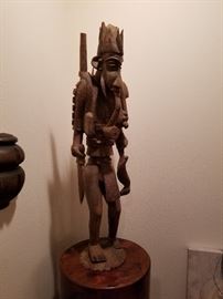Another great piece of hand carved African art - and he's "anatomically correct."