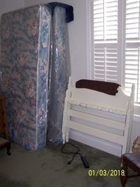 Twin Headboard and Footboard and the Mattress and Box Springs