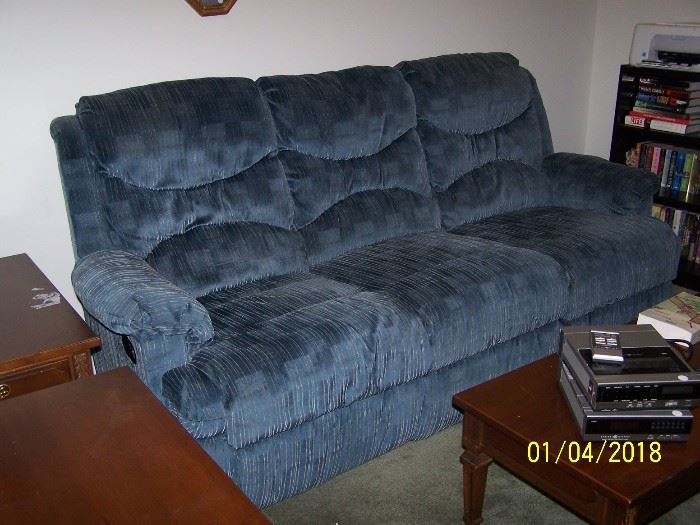 Sofa w/Recliners on both ends