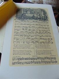 Antique reproduction sheet music