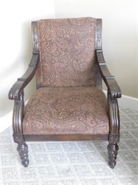Ashley  wooden/Fabric Arm Chair 