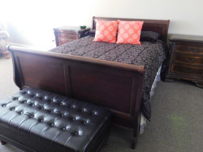 Art Furniture Queen Bed and Night Stands 