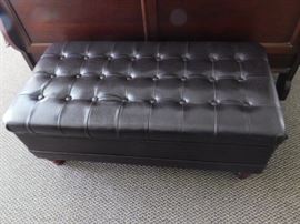 Leather Ottoman 