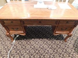 Oak Desk  5 ft length x 2  Width x 2-foot ht. 