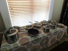 Scanpan CTX Skillets and Stock pot 