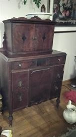 Antique pie cabinet