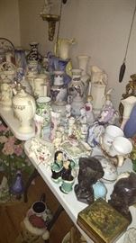 Table full of collectables