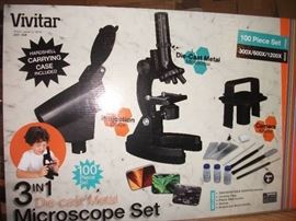 Vivitar VIV-MIC-4 100 Pc. Microscope Set - 300-600 ...