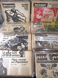30+ Late 1960's Local Columbus OH Political/Gang/Police/Freedom Demonstrations/Music Concert Newspapers