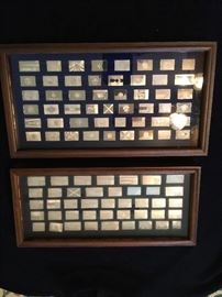 Franklin Mint Sterling Ingot American Flags collection