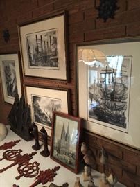 Franklin Mint Tall Ship prints