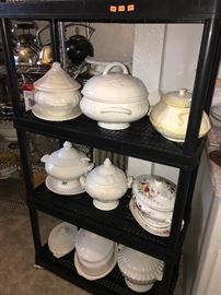 HUGE COLLECTION OF TUREENS