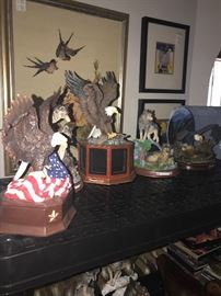 EAGLES AND WOLF / WOLVES COLLECTIBLE FIGURINES