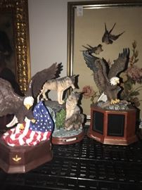 EAGLES AND WOLF / WOLVES COLLECTIBLE FIGURINES