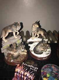 EAGLES AND WOLF / WOLVES COLLECTIBLE FIGURINES