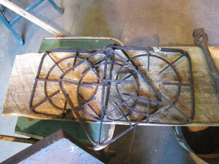 Old cast iron burner tops