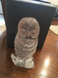 Waterford owl desk weight