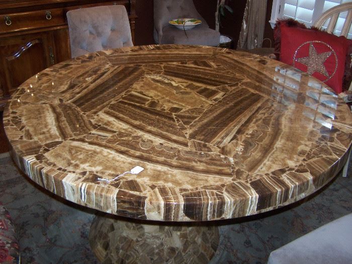 Onyx table, 60" wide, 29" high, its awsome