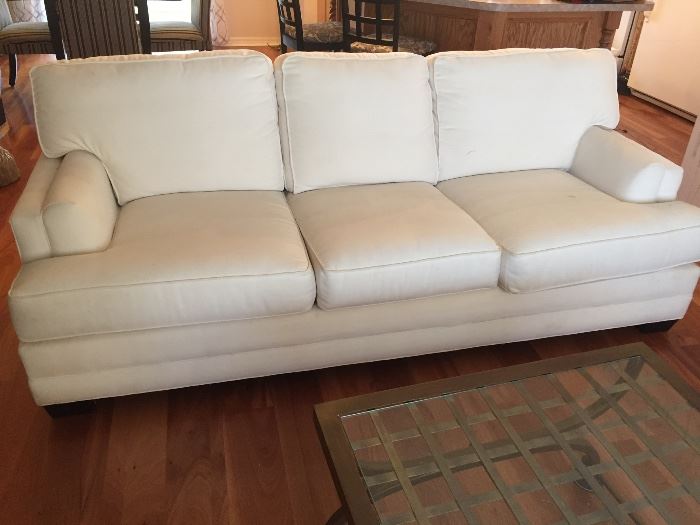 White Broyhill Sofa $225