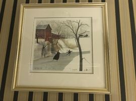 Buckley Moss signed print