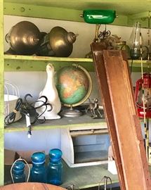 Loaded garage filled with bric & brac