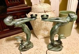 gorgeous mermaid lamp set