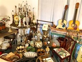 TONS of vintage lamps of all styles