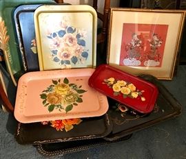 Towle handpainted trays