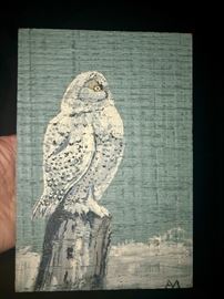 Hand Painted Owl