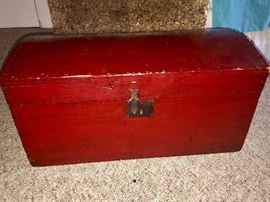 Small antique trunk