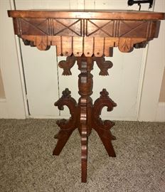 Ornate, antique Eastlake side table