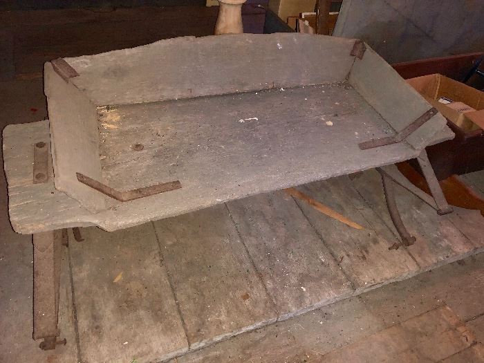 Antique sled seat