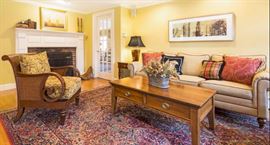Family room filled with quality, casual furnishings 