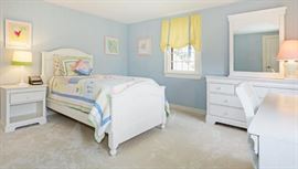 Fresh Contemporary Twin Panel Bed and matching pieces