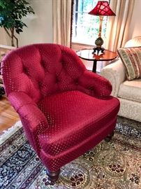 ...and another custom upholstered armchair by Sherrill.