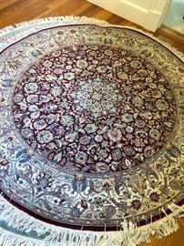 Round Gregorian in Burgundy and Cream