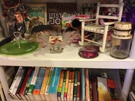 Fenton glass, antique mixer