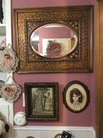 Mirrors and pictures all over, all subjects