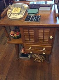End table, see through telephone