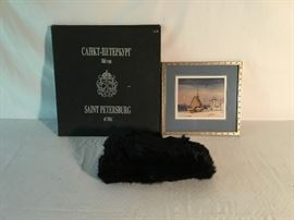 Framed Scene of Russia, Russian Fur Hat, Photos         https://ctbids.com/#!/description/share/26712