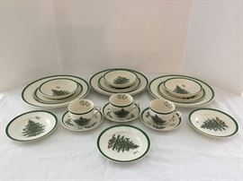 3 Place Setting of Spode Christmas Dishes            https://ctbids.com/#!/description/share/26818