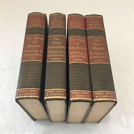 4 Volume Set: “A History of the English-Speaking People” by Winston Churchill              https://ctbids.com/#!/description/share/26805