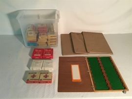 4 Wooden Cases for Microscope Slides & 34 Boxes of Slides               https://ctbids.com/#!/description/share/26799
